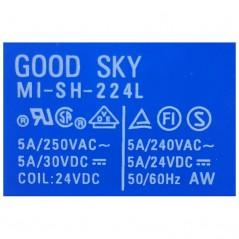 Releu 24V - 5A, 29x13x25mm 2 contacte in paralel