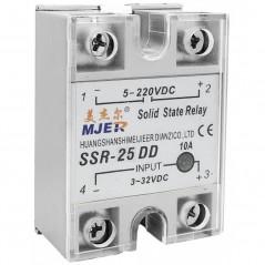 Releu static 3...32V c.c. - 5 - 220 V c.c. - 25 A - SSR-25 - DD