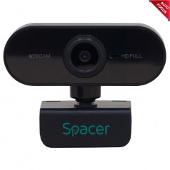CAMERA WEB SPACER senzor 1080p Full-HD cu auto focus si rezolutie video 1920x1080- black SPW-CAM-01 (include TV 0.15 lei
