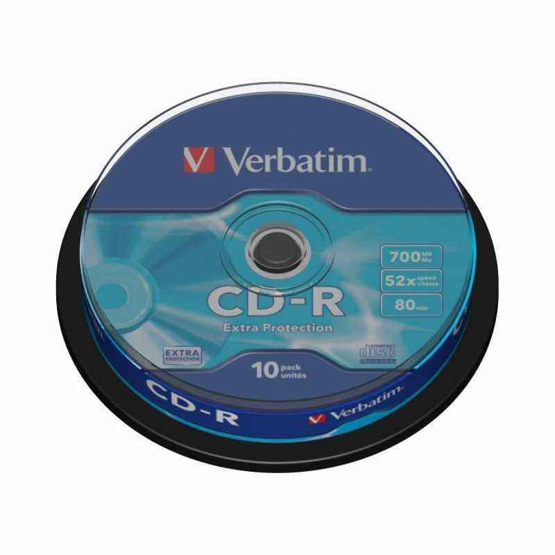 CD-R VERBATIM 700MB- 80min- viteza 52x- 10 buc- spindle- 43437 7235