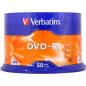 DVD-R VERBATIM 4.7GB- 120min- viteza 16x- 50 buc- Single Layer- spindle- Matt Silver 43548