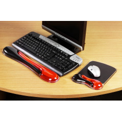 MOUSE pad KENSINGTON Duo Gel- suport ergonomic pentru incheietura mainii- cu gel- rosu/negru- 62402