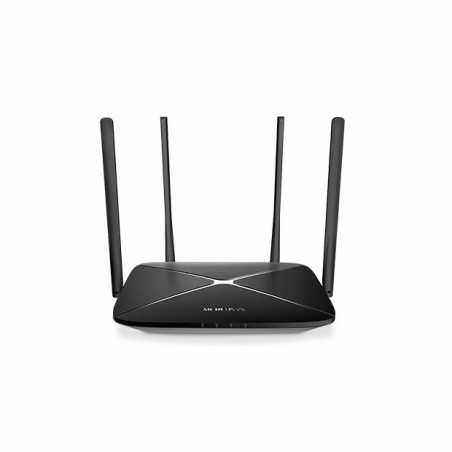 ROUTER MERCUSYS wireless 1200Mbps- 3 porturi 10/100/1000Mbps- Dual Band AC1200 AC12G (include timbru verde 1.5 lei)
