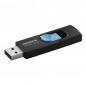 MEMORIE USB 2.0 ADATA 32 GB- retractabila- carcasa plastic- negru / albastru- AUV220-32G-RBKBL (include TV 0.02 lei)