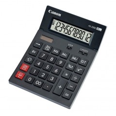 Calculator de birou CANON- AS-2200- ecran 12 digiti- alimentare solara si baterie- negru- include TV 0.1 lei -BE4584B001AA