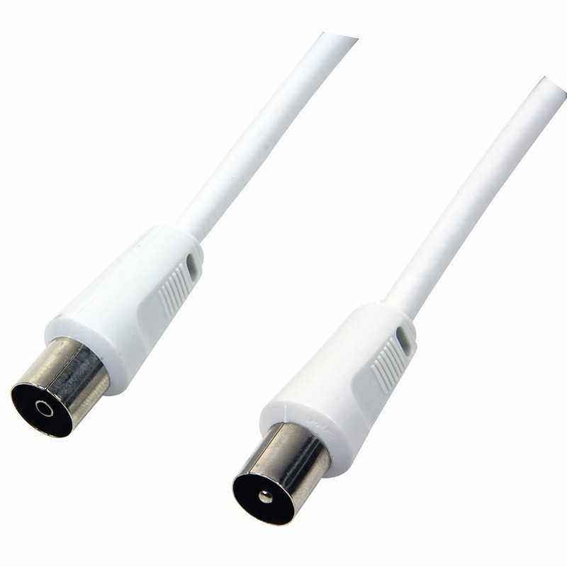 PATCH CORD COAXIAL LOGILINK- RG59- 1.5m- male to female- alb- CA1060 (include TV 0.15 lei)