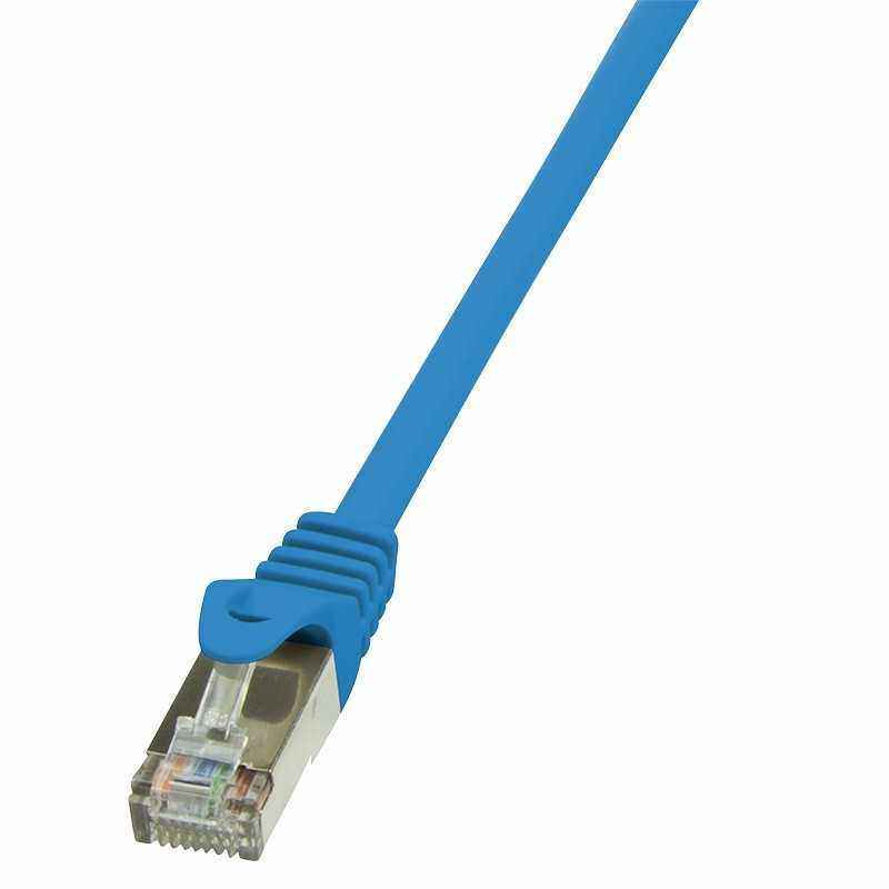 PATCH CORD FTP LOGILINK Cat5e- cupru-aluminiu- 0.25 m- albastru- AWG26- ecranat CP1016S (include TV 0.06 lei)