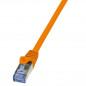 PATCH CORD S/FTP LOGILINK Cat6a- LSZH- cupru- 7.5 m- portocaliu- AWG26- dublu ecranat CQ3088S (include TV 0.75 lei)