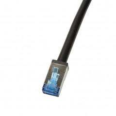 PATCH CORD S/FTP LOGILINK Cat6a- cupru-aluminiu- 10 m- negru- AWG26- dublu ecranat- outdoor- CQ7093S (include TV 0.75 lei)