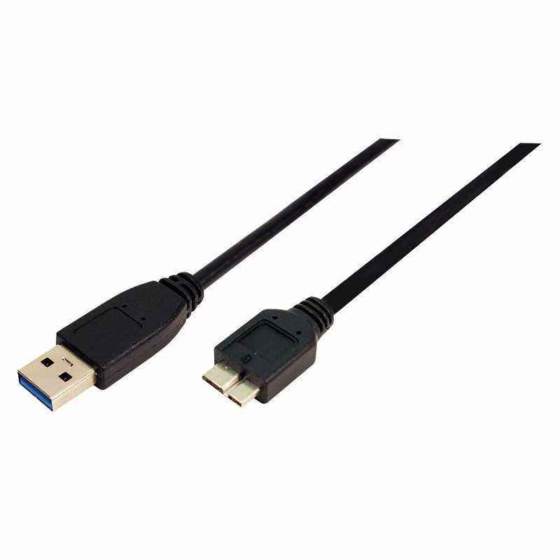 CABLU alimentare si date LOGILINK- pt. smartphone- USB 3.0 (T) la Micro-USB 3.0 (M)- 1m- negru- CU0026 (include TV 0.06 lei)