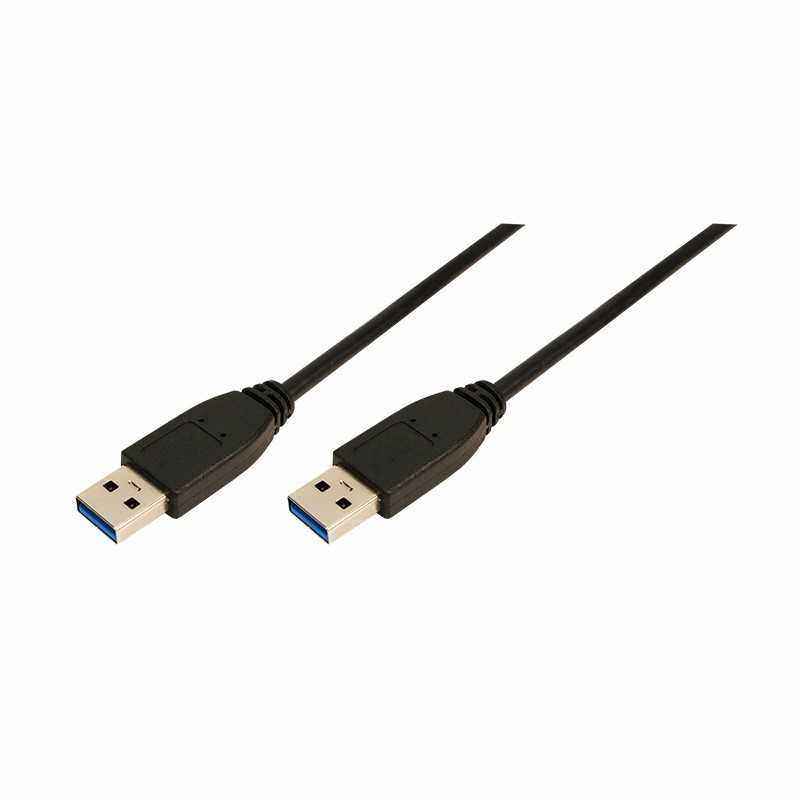 CABLU USB LOGILINK- USB 3.0 (T) la USB 3.0 (T)- 3m- black- CU0040 (include TV 0.15 lei)