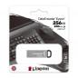 MEMORIE USB 3.2 KINGSTON 256 GB- clasica- carcasa metalic- argintiu- DTKN/256GB (include TV 0.02 lei)