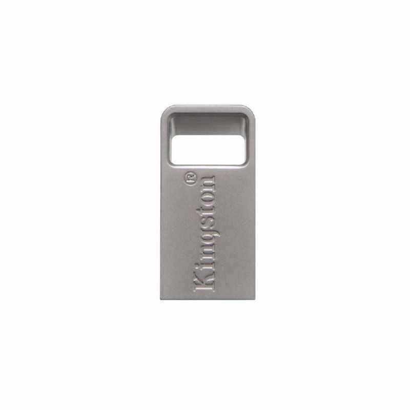 MEMORIE USB 3.1 KINGSTON 128 GB- profil mic- carcasa metalic- argintiu- DTMC3/128GB (include TV 0.02 lei)