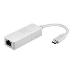 ADAPTOR RETEA D-LINK - extern- USB-C- port RJ-45- 1000 Mbps- DUB-E130 (include TV 0.15 lei)
