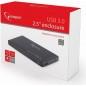 RACK extern GEMBIRD- pt HDD/SSD- 2.5 inch- S-ATA- interfata PC USB 3.0- aluminiu- negru- EE2-U3S-2 (include TV 0.75 lei)