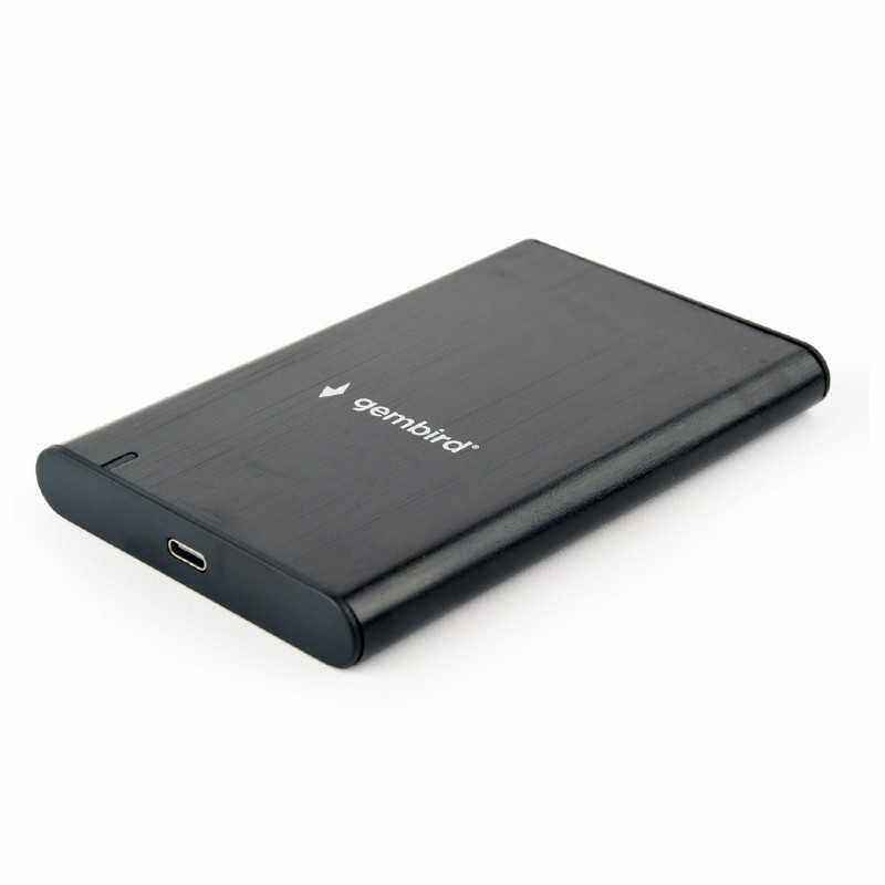 RACK extern GEMBIRD- pt HDD/SSD- 2.5 inch- S-ATA- interfata PC USB 3.1- aluminiu- negru- EE2-U3S-6 (include TV 0.75 lei)