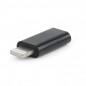 ADAPTOR GEMBIRD- pt. smartphone- Lightning (T) la USB Type-C (M)- negru- A-USB-CF8PM-01 (include TV 0.06 lei)