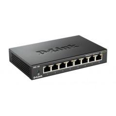 SWITCH D-LINK 8 porturi Gigabit. carcasa metalica- DGS-108 (include timbru verde 1.5 lei)