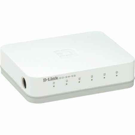 SWITCH D-LINK 5 porturi Gigabit- carcasa plastic- GO-SW-5G (include timbru verde 1.5 lei)