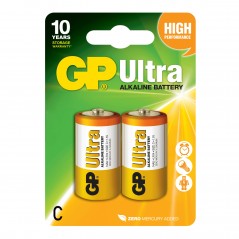 Baterie GP Batteries- Ultra Alcalina C (LR14) 1.5V alcalina- blister 2 buc. GP14AU-2UE2 GPPCA14AU005 (include TV 0.12 lei)