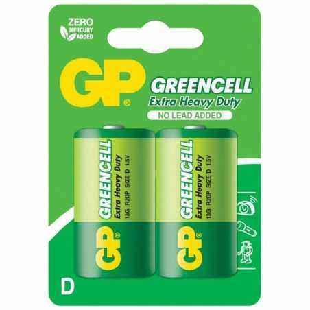 Baterie GP Batteries- Greencell D (LR20) 1.5V carbon zinc- blister 2 buc. GP13G-2UE2 GPPCC13KC028 (include TV 0.036 lei)