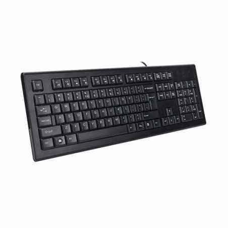 TASTATURA A4TECH- KR85- cu fir- 104 taste format standard- USB- negru- KR-85-USB (include TV 0.75 lei)