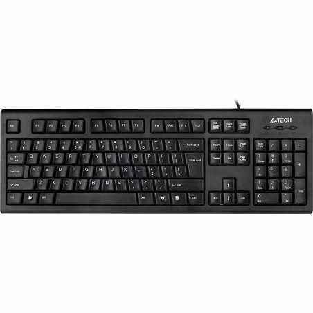 TASTATURA A4TECH- KRS85- cu fir- 104 taste format standard - USB- negru- KRS-85-USB (include TV 0.75 lei)
