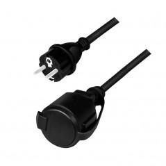 Cablu de alimentare prelungitor- Schuko- 5m- 3x1.5mm2- 250V / 16A- black- Logilink LPS102 (include TV 0.75 lei)