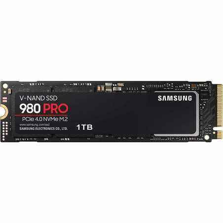 SSD SAMSUNG- 980 PRO- 1TB- M.2- PCIe Gen4.0 x4- V-Nand 3bit MLC- R/W: 7000 MB/s/5000 MB/s MZ-V8P1T0BW