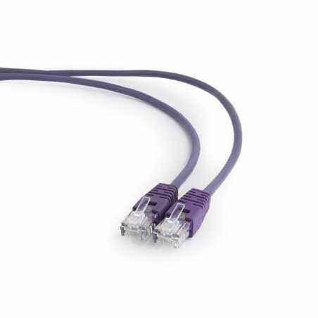 PATCH CORD UTP GEMBIRD Cat5e- cupru-aluminiu- 2 m- violet- AWG26- PP12-2M/V (include TV 0.06 lei)