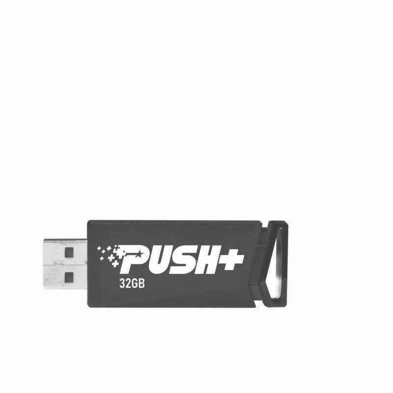 MEMORIE USB 3.2 PATRIOT PUSH+- 32 GB- profil mic- negru- PSF32GPSHB32U (include TV 0.02 lei)