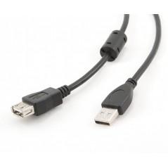 CABLU USB2.0 la USB2.0 SPACER prelungitor- 3m- (AM/AF)- black SPC-USBAM-AF10 (include TV 0.15 lei)