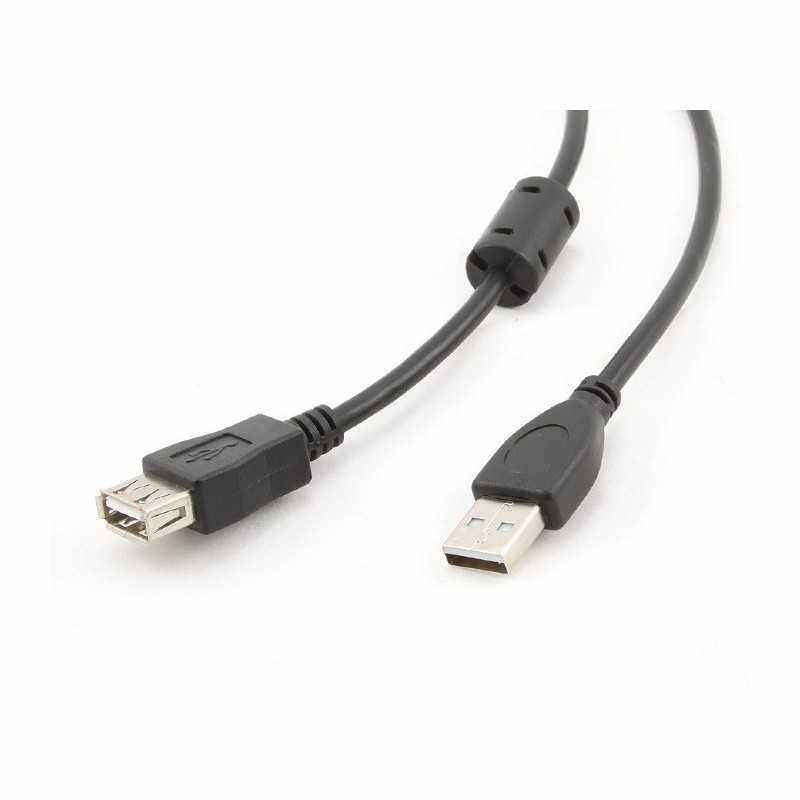 CABLU USB2.0 la USB2.0 SPACER prelungitor- 3m- (AM/AF)- black SPC-USBAM-AF10 (include TV 0.15 lei)