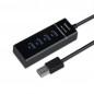HUB extern SPACER- porturi USB: USB 3.0 x 4- conectare prin USB 3.0- negru- SPH-4USB30-01 (include TV 0.75 lei)