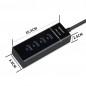 HUB extern SPACER- porturi USB: USB 3.0 x 4- conectare prin USB 3.0- negru- SPH-4USB30-01 (include TV 0.75 lei)