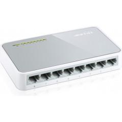 SWITCH TP-LINK 8 porturi 10/100Mbps- carcasa plastic TL-SF1008D (include timbru verde 1.5 lei)