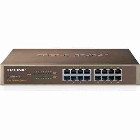 SWITCH TP-LINK 16 porturi 10/100Mbps. carcasa metalica TL-SF1016DS (include timbru verde 1.5 lei)
