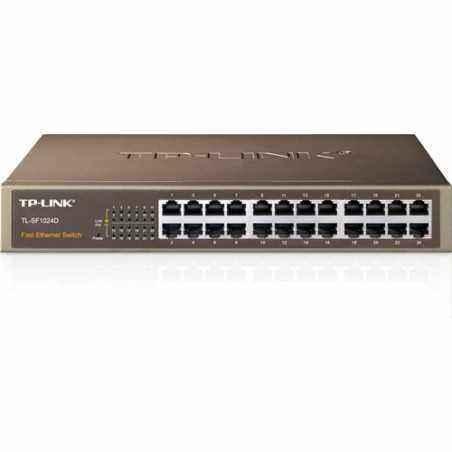 SWITCH TP-LINK 24 porturi 10/100Mbps. carcasa metalica- desktop/rackmount TL-SF1024D (include timbru verde 1.5 lei)