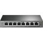 SWITCH PoE TP-LINK 8 porturi Gigabit (4 PoE)- IEEE 802.3af- carcasa metalica TL-SG108PE (include timbru verde 1.5 lei)