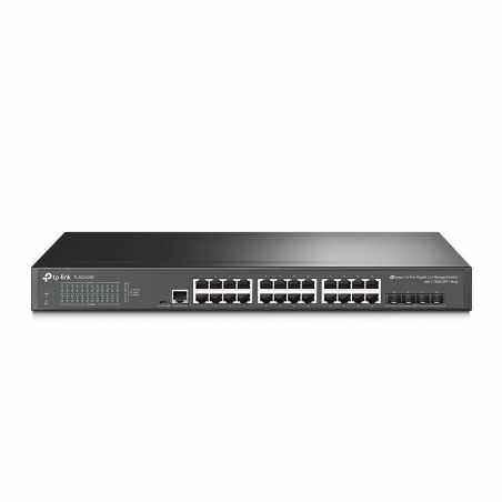 Switch TP-Link cu management L2- 24 Porturi Gigabit- 4 x SFP+ Gigabit TL-SG3428X (include timbru verde 1.5 lei)