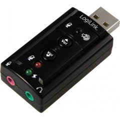 PLACA de SUNET Logilink- extern- 7.1- interfata USB 2.0- conectori 3.5 mm jack- UA0078