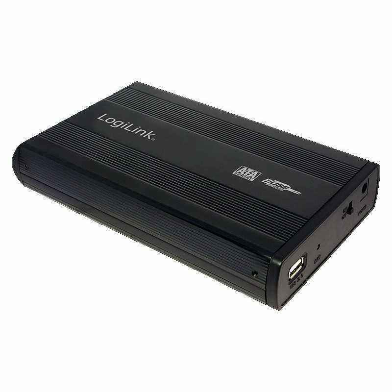 RACK extern LOGILINK- extern pt. HDD- 3.5 inch- S-ATA- interfata PC USB 2.0- aluminiu- negru- UA0082 (include TV 0.75 lei)
