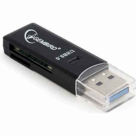 CARD READER extern GEMBIRD- interfata USB 3.0- citeste/scrie: SD- micro SD, plastic- black UHB-CR3-01 (include TV 0.02 lei)