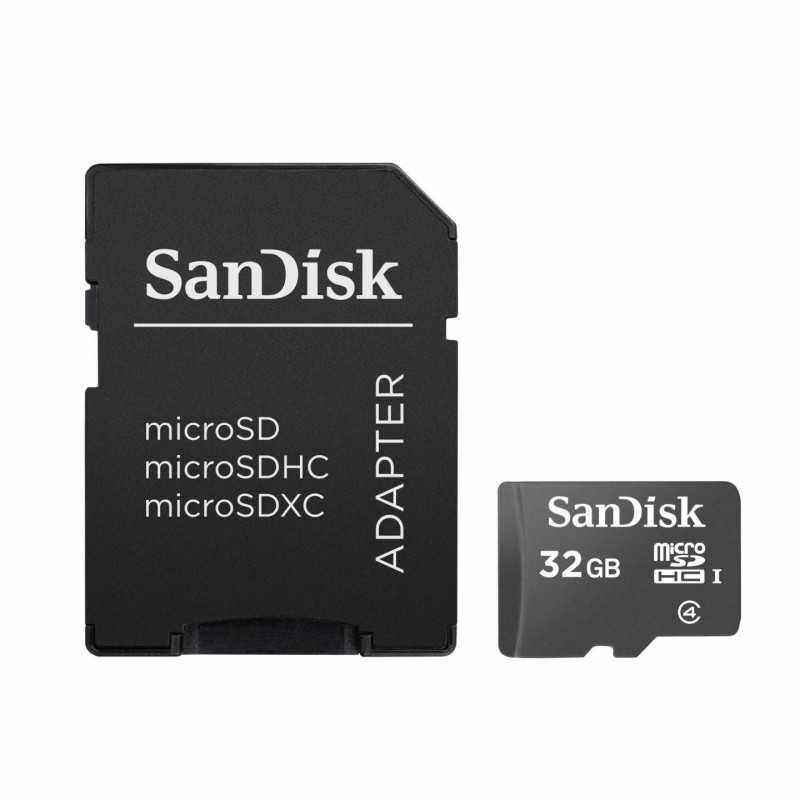 CARD MicroSD SANDISK- 32 GB- microSDHC- clasa 4- SDSDQM-032G-B35A (include TV 0.02 lei)