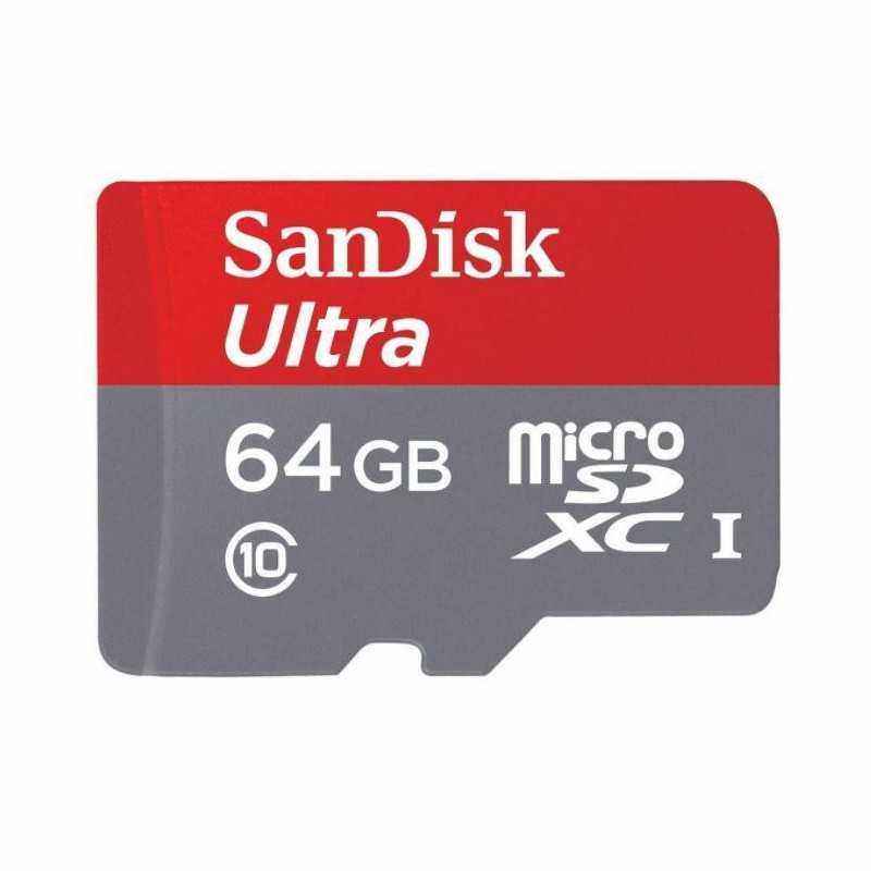 CARD MicroSD SANDISK- 64 GB- MicroSD- clasa 10- standard UHS-I U1- SDSQUNR-064G-GN3MN (include TV 0.02 lei)