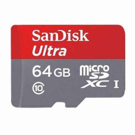 CARD MicroSD SANDISK- 64 GB- MicroSD- clasa 10- standard UHS-I U1- SDSQUNR-064G-GN3MN (include TV 0.02 lei)