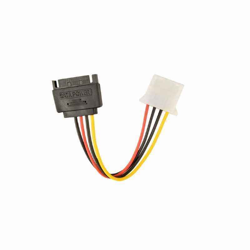 Cablu alimentare 15-pin SATA (T) la 4-pin Molex (M)- 0.15m- Gembird CC-SATA-PS-M (include TV 0.06 lei)