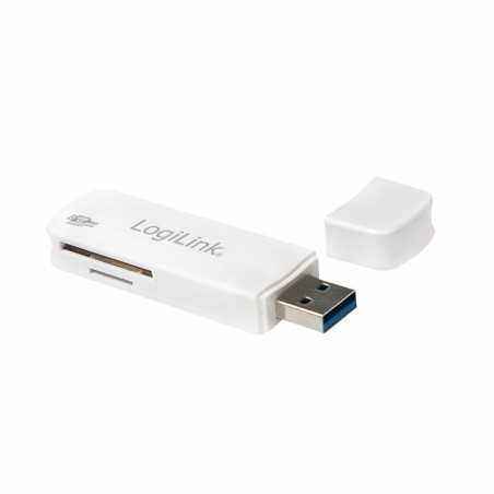 CARD READER extern LOGILINK- interfata USB 3.0- citeste/scrie: SD- micro SD, plastic- alb CR0034A (include TV 0.15 lei)