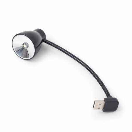 LAMPA LED USB pentru notebook- GEMBIRD- lumina alba-rece- black NL-02 (include TV 0.15 lei)