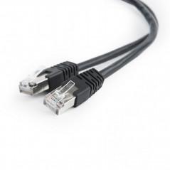 PATCH CORD FTP GEMBIRD Cat5e- cupru-aluminiu- 0.5 m- negru- AWG26- ecranat PP22-0.5M/BK (include TV 0.06 lei)